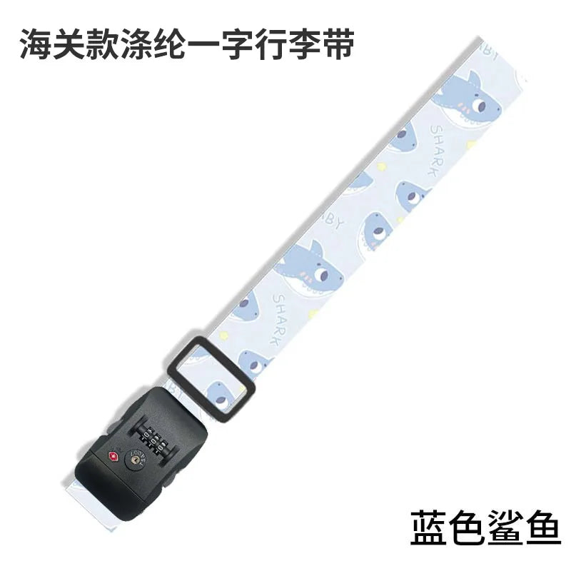 Luggage Straps for 22-28 inch Suitcases TSA Approved Combination Lock Adjustable Suitcase Packing Belt Abroad Binding Straps
