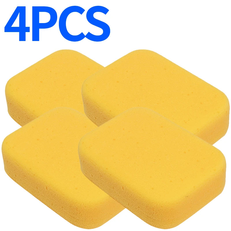High Density Foam Cleaning Block Car Wash Sponge Wax Pad Multipurpose For Auto Paint Household Kitchen Grout Care Utility Tool