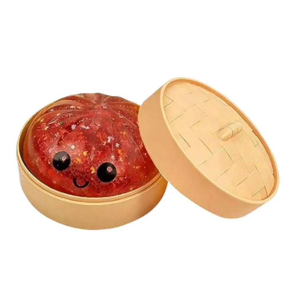 10Cm Simulation Flash Dumpling Pressure Ball Stress Relief Reusable Low Rebound Decompression Toys Children Adults Birthday Gift