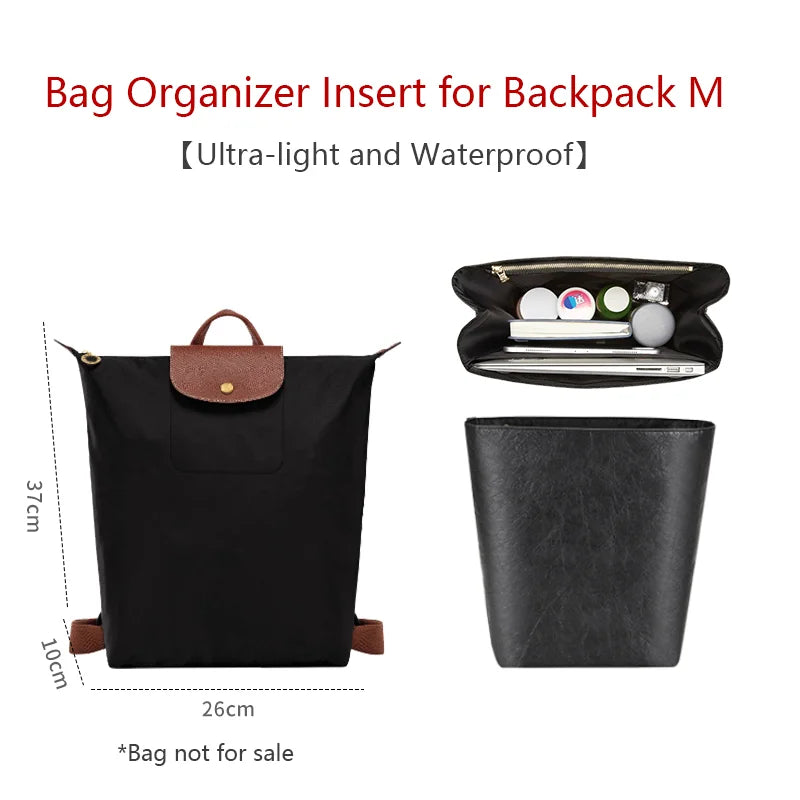 Bag Organizer Insert For Longchamp Backpack Waterproof Bag Insert Storage Lightweight Bag Support Dupont Paper Bag Accessories