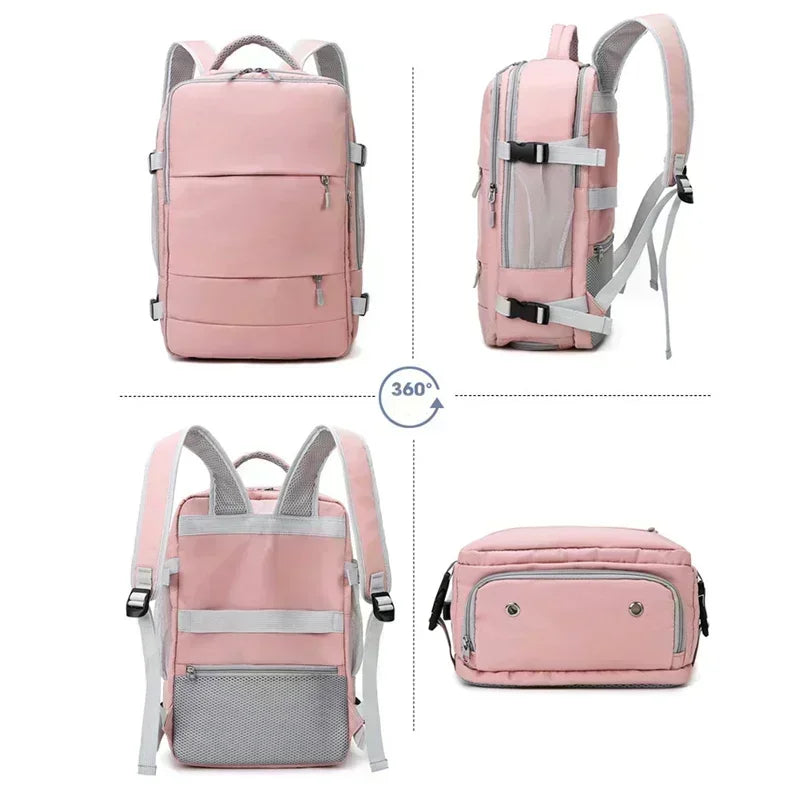 Travel Backpack for Women, Carry On Backpack,TSA Laptop Backpack Flight Approved, College Nurse Bag Casual Daypack for Weekender