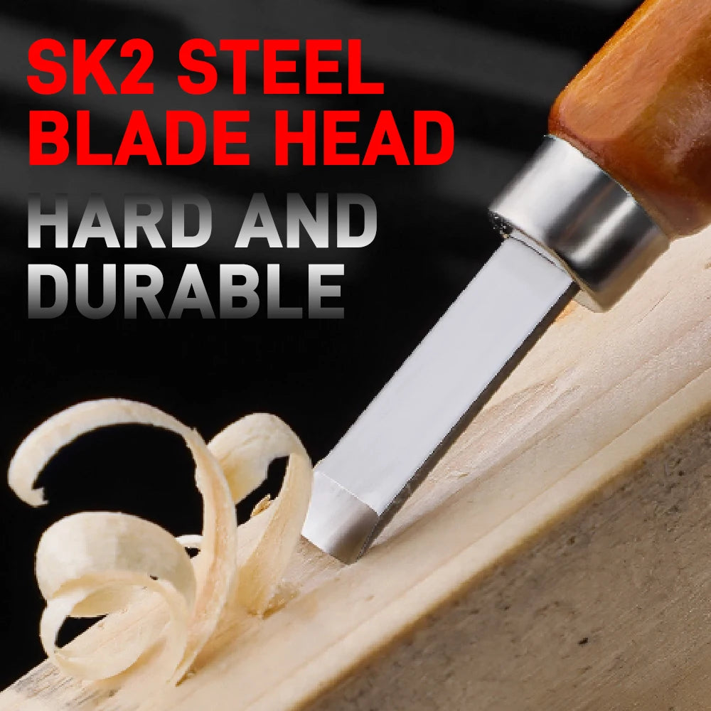 12pcs Professional Wood Carving Chisel Knife Set Suitable For DIY Carving Carpenter Experts And Beginners