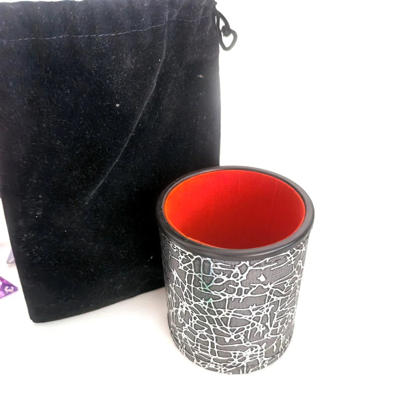 5 PCS Dice Bag pouch  Flannelette Small Big Black Drawstring Dice Bag For Collecting DND Dice