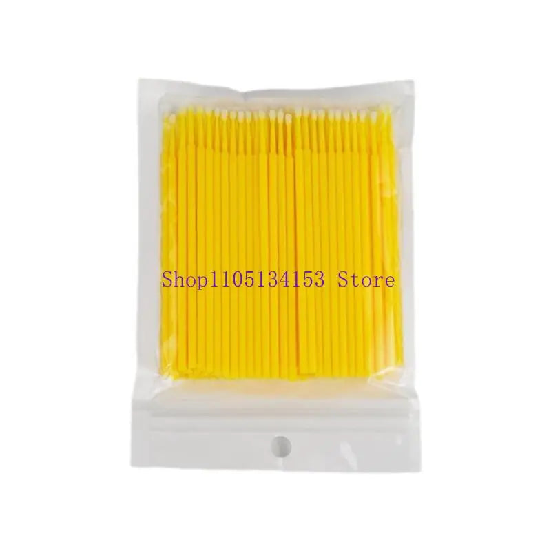 kl23 Portable Paint Micro Brush Tips Auto Head Mini Car Applicator 100pcs