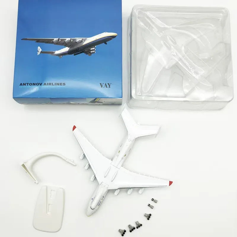 2025 New 1/400 Scale 20CM Diecast Metal Alloy Ukraine Antonov An-225 "Mriya" Airplane Model Replica Model Toy For Collection