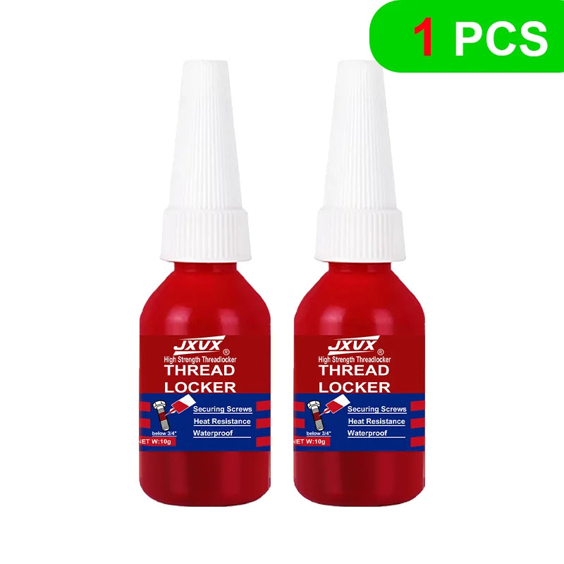 Super Threadlocker (10g) – Red, high-strength anaerobic adhesive for securing metal screws