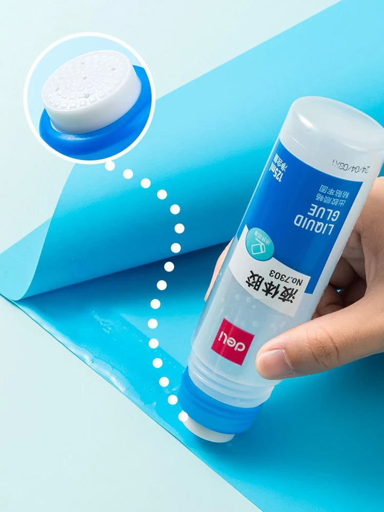 1PCS Deli 7303 Water Glue 125ml PVAL Liquid Glue Office Home School Water Glue