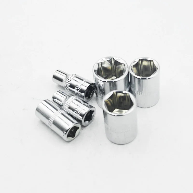 1/4 Inch 6PT Height 25mm 6 Point Bit Socket  4mm 4.5mm 5mm 5.5mm 6mm 7mm 8mm 9mm 10mm 11mm 12mm 13mm 14mm
