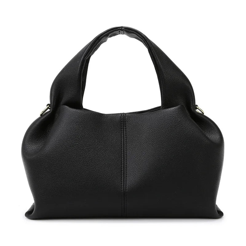 Women New Soft Leather Cloud Bag Fashion Minimalist Crossbody Bag Senior Feeling Large Capacity Work Handbag
