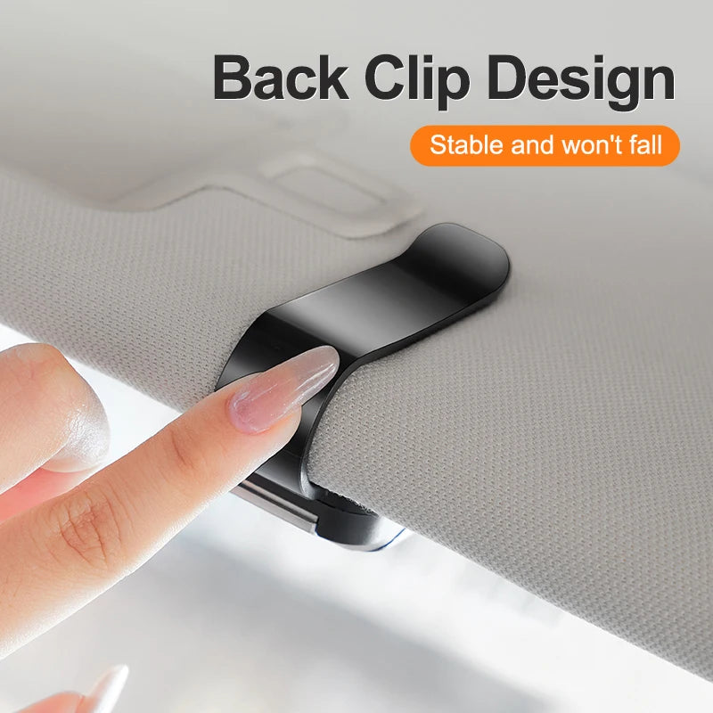 Car Sun Visor Glasses Clips For XPENG G6 P7 G9 G3 P5 X2 G3I F30 MONA M03 2024 2025 One-hand Pressing Eyeglasses Holder storage