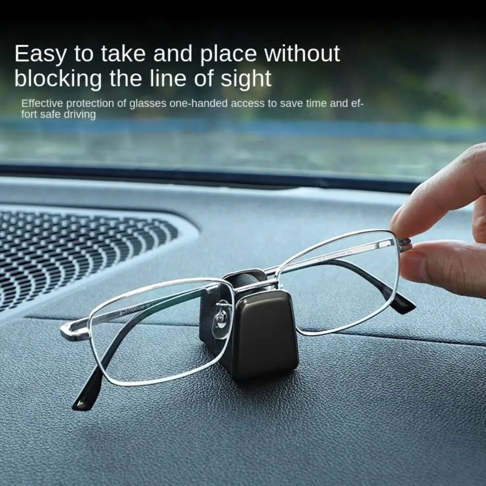 Zinc Alloy&Leather Car Glasses Holder Multifunction Universal in-car Glasses Support Portable Durable Car Dashboard Storage Rack