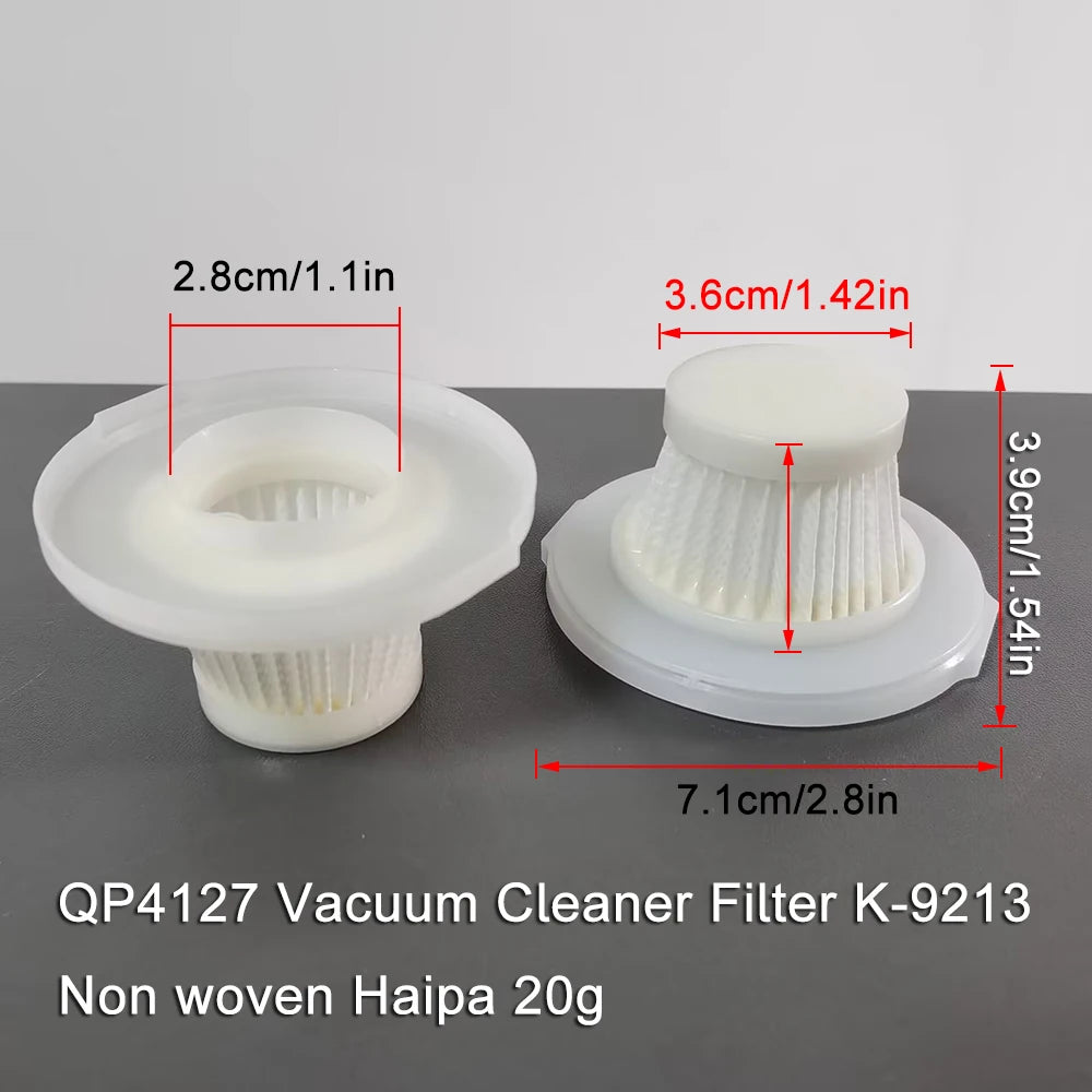 For 3101 Car Vacuum Cleaner 2PC Nonwovens Filter Element Filter Vacuum Cleaner Filter Element Home Car Cleaning Beauty Tools