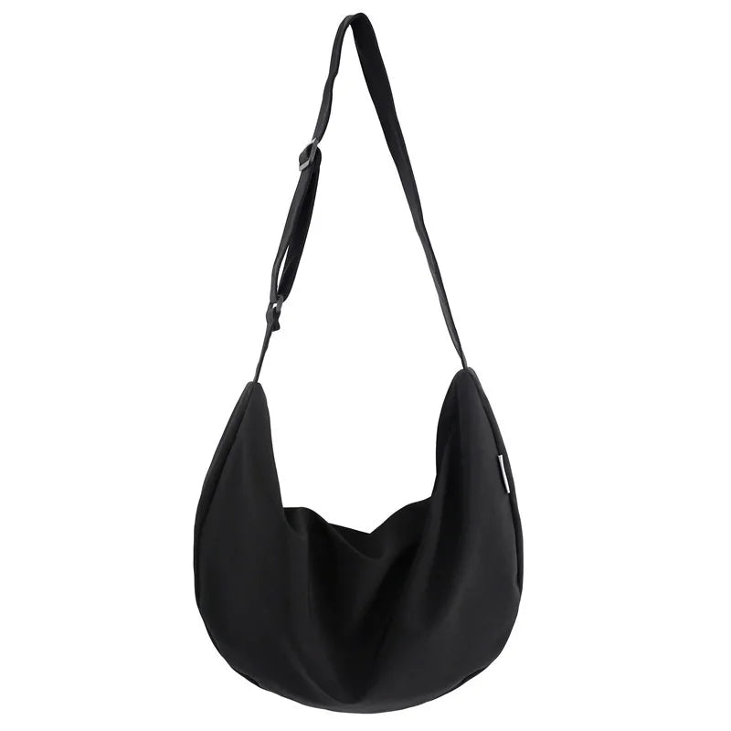 2025 New Extra Big Unisex crossbody bag Large Capacity Casual shoulder bags Solid Hobos big hand bags Nylon Travel Women bags