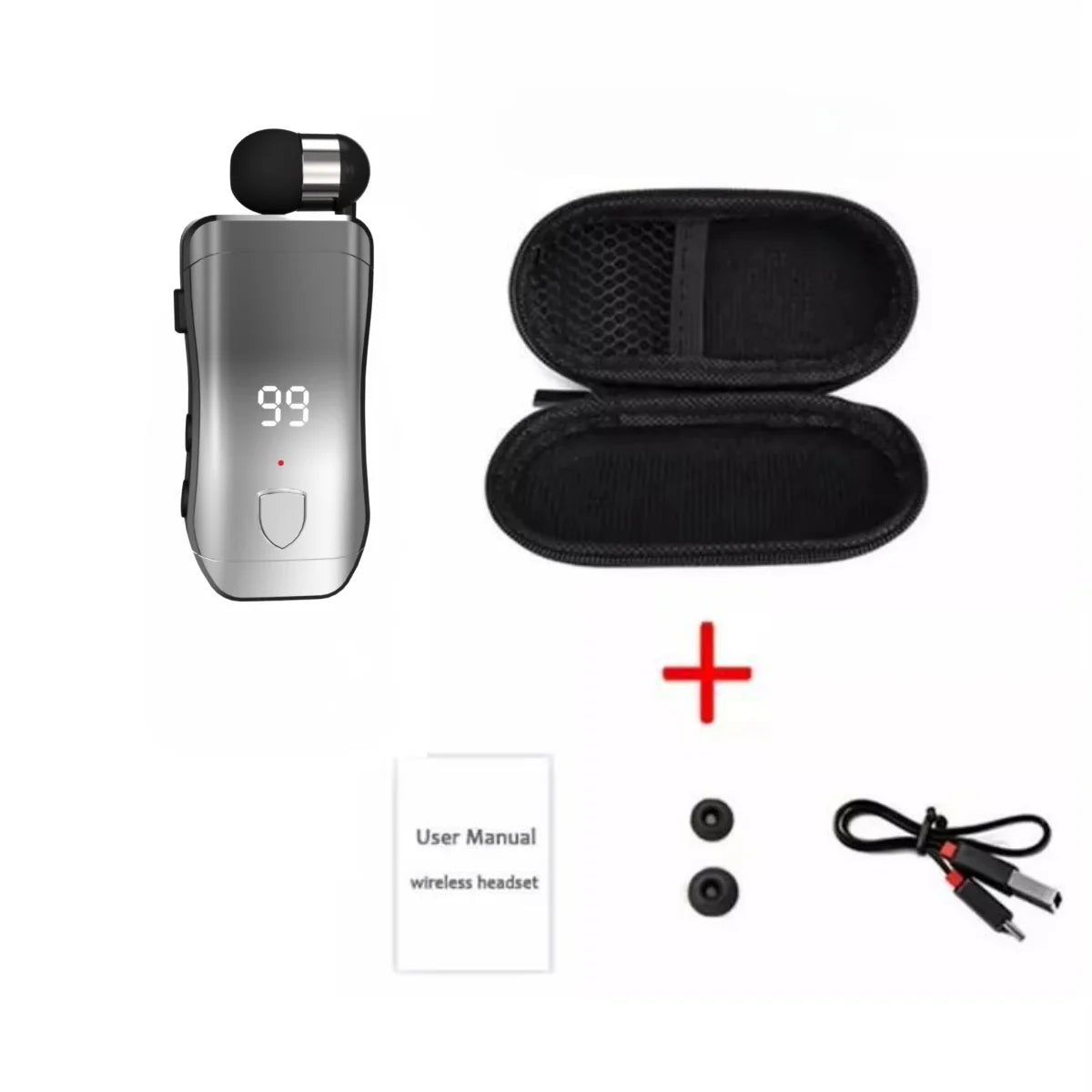 X200 PK K55 F910 F920 Collar style Business Bluetooth Earphones V5.3 Battery Display High Definition Sound Quality Caller ID Num