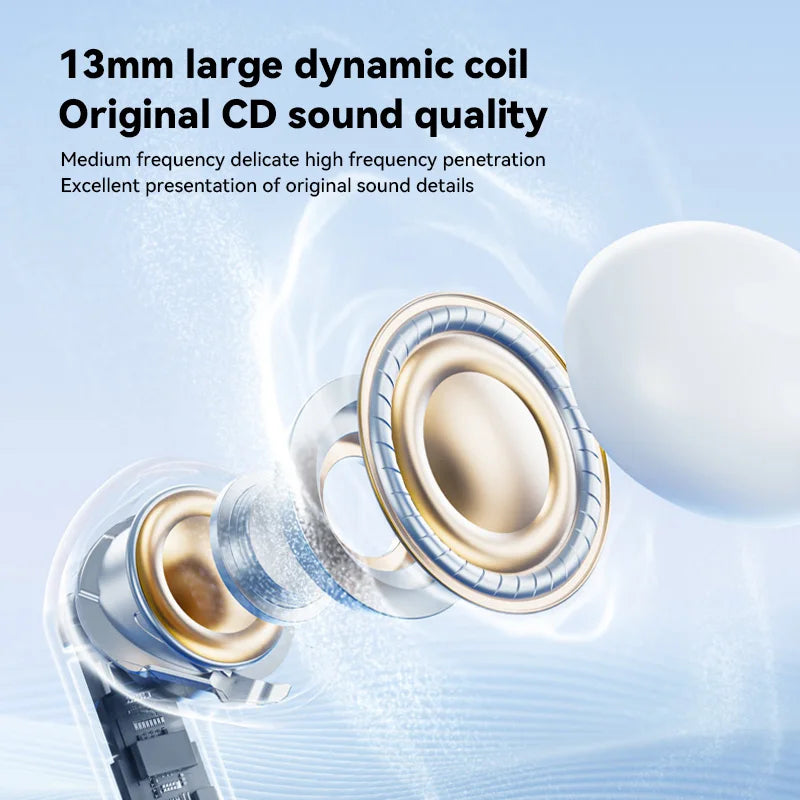 NEW Bluetooth 5.3 Earphones Anti-sweat Lightweight Headphones Compatible With Smart Phone Laptop Computer Earbuds