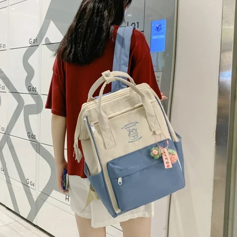 Japan Trend Backpack Kawaii Bag Waterproof Backpack Leisure School Bag for Girls Large Capacity Sports Weekend Travel Backpack