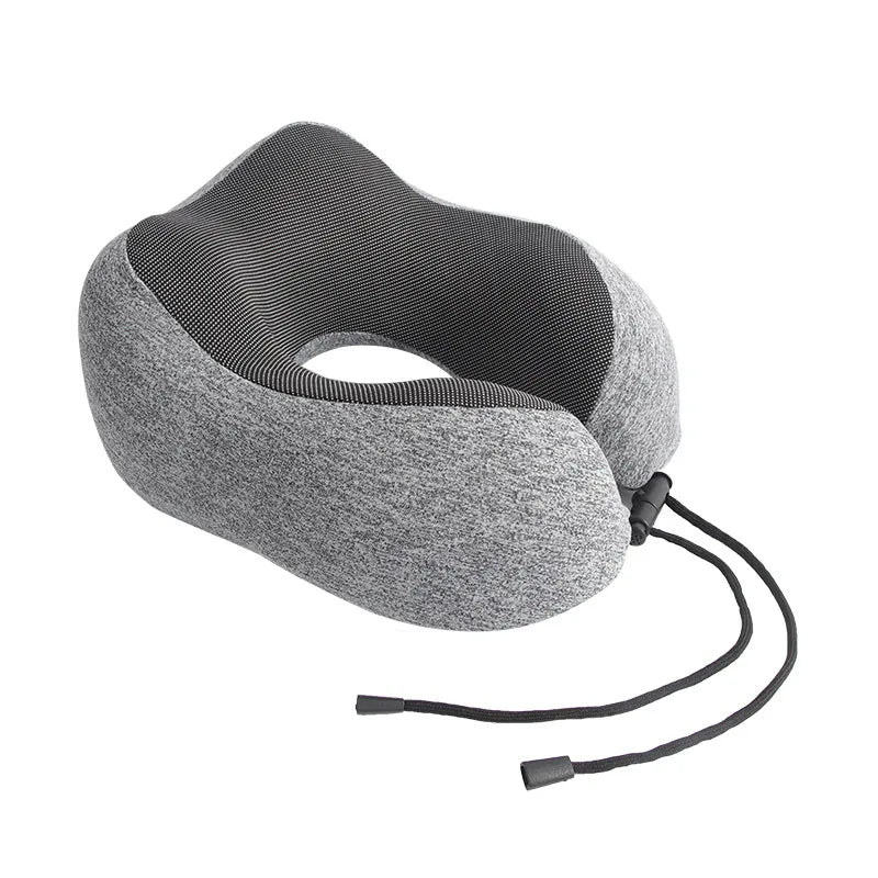 Memory Foam U Shaped Neck Cushion Adjustable Fastener Travel Rest Pillow For Flight Train Road Trip Daily Office Rest Gift