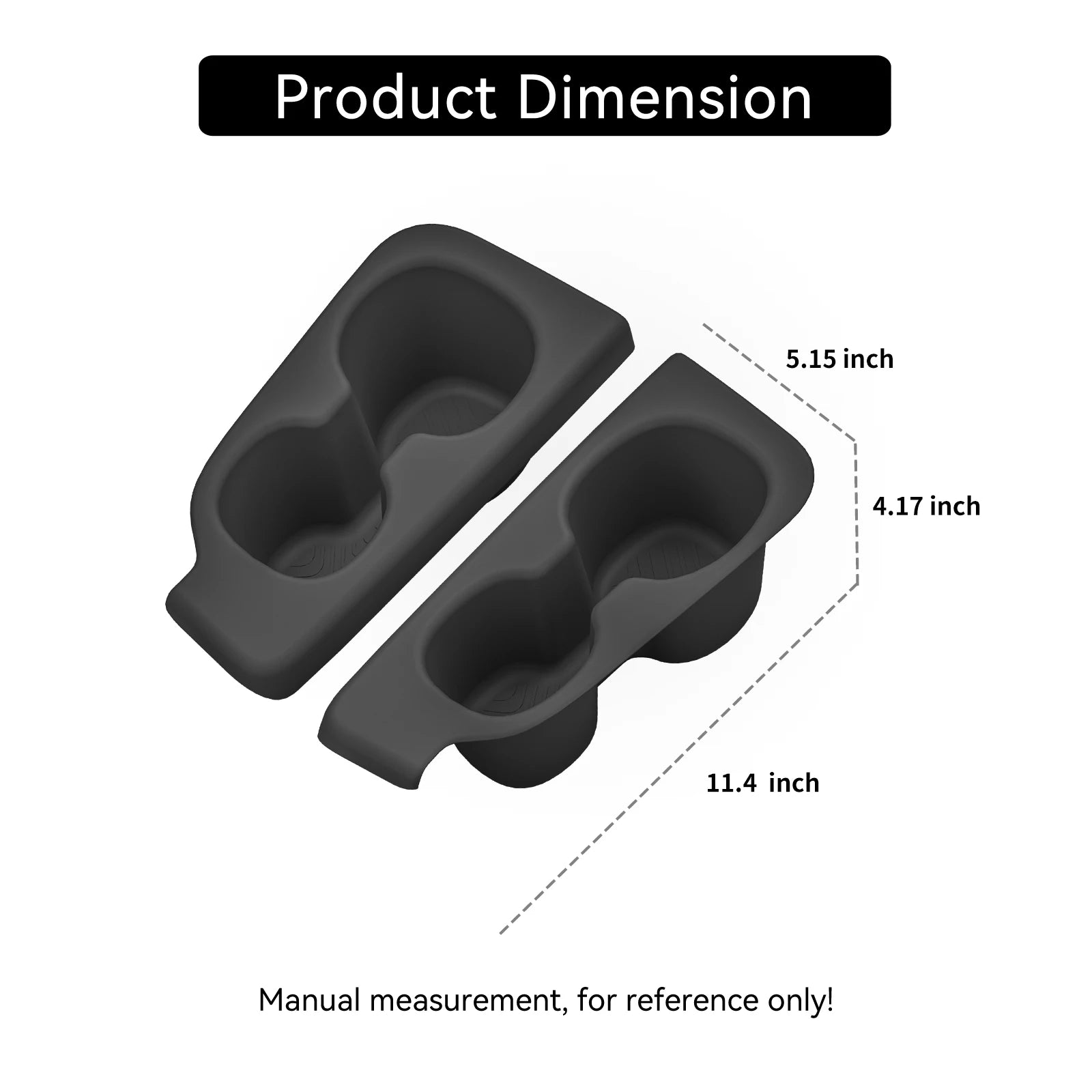 for Honda Pilot 2023-2025 Car Water Cup Holder The Third Row Drinks Cup Holder Storage Box Interior Accessories 2pcs