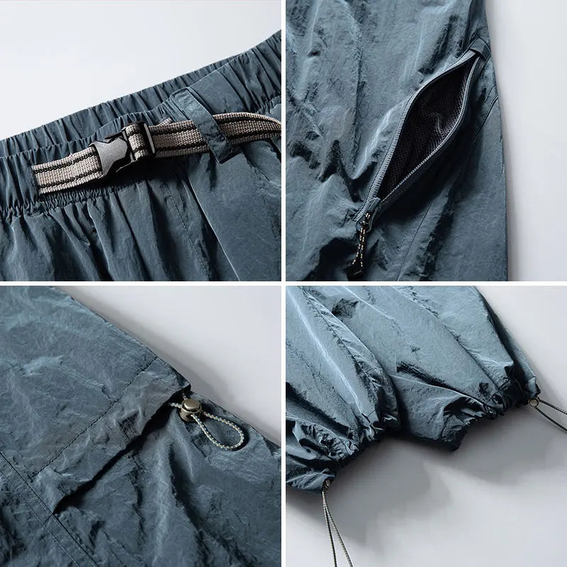 Autumn Hiking Pants Men Outdoor Waterproof Camping Paratrooper Pants Spring Wear-Resistant Mountaineering Fishing Cargo Trousers