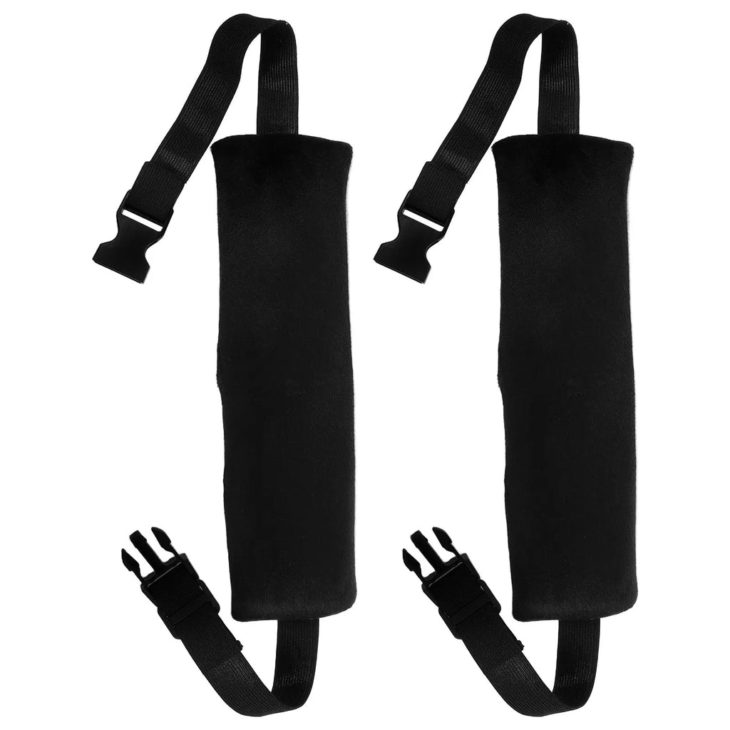 2Pcs Adjustable Soft Airplane Headrest Band Comfortable Plane Sleeping Head Holder Car Seat Support