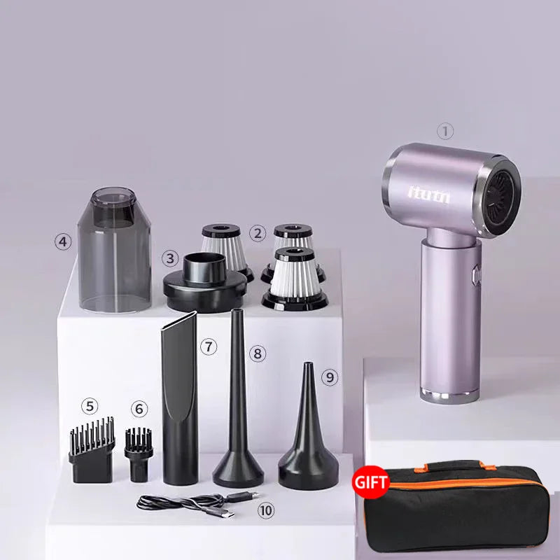 ITUTN 98000PA Wireless Car Vacuum Cleaner Portable Cleaning Machine for Keyboard Powerful Mini Handheld Cleaner for Car and Home
