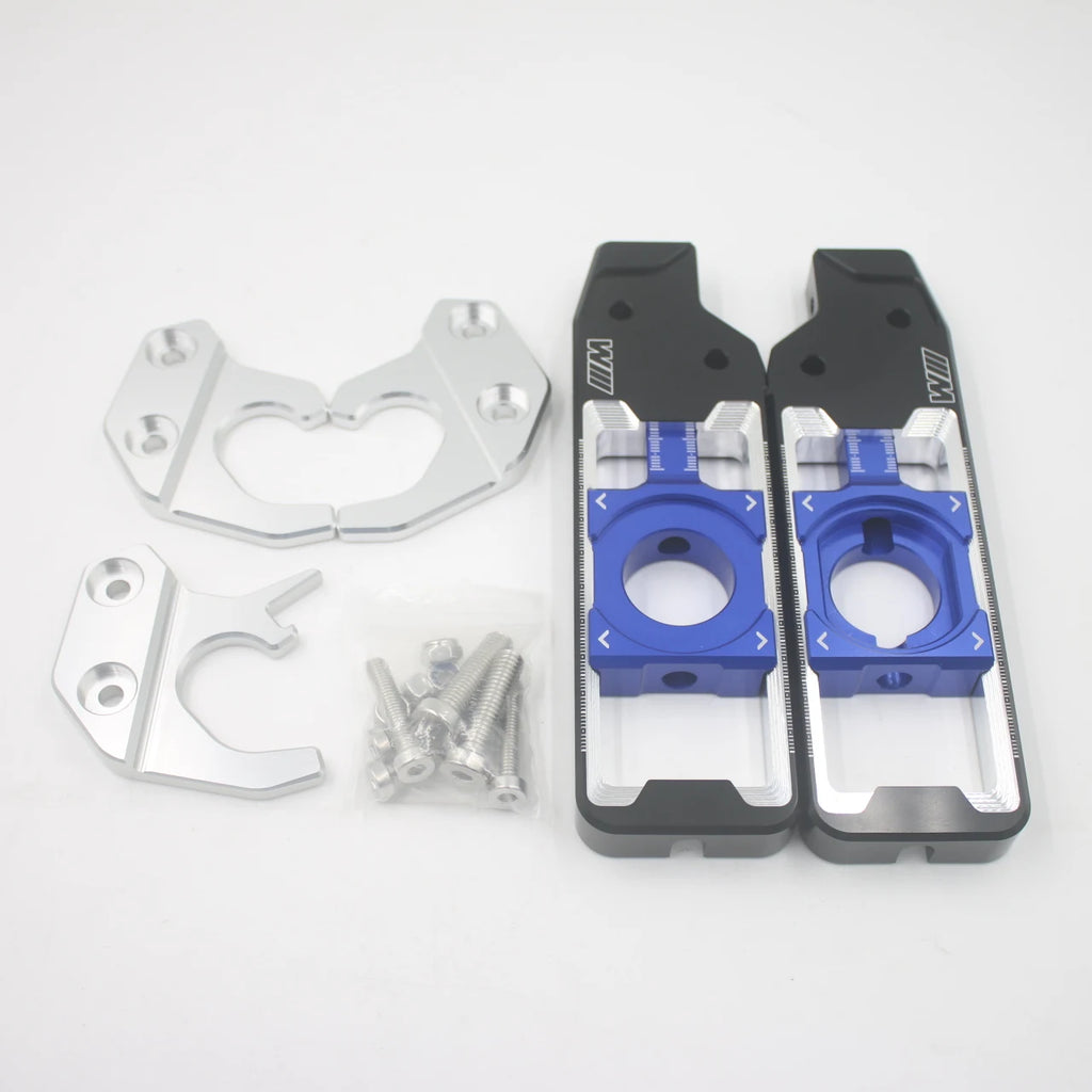 For M1000R S1000R S1000XR S1000RR S1000 S 1000 RR XR R Motorcycle CNC Rear Wheel Axle Blocks Chain Adjusters Tensioners
