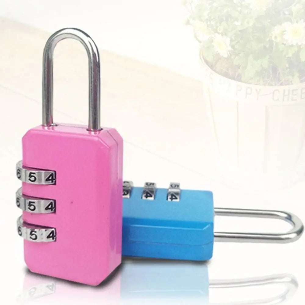 3 Dial Digit Number Combination Travel Security Protect Locker Suitcase for Luggage/Bag/Backpack/Drawer Small