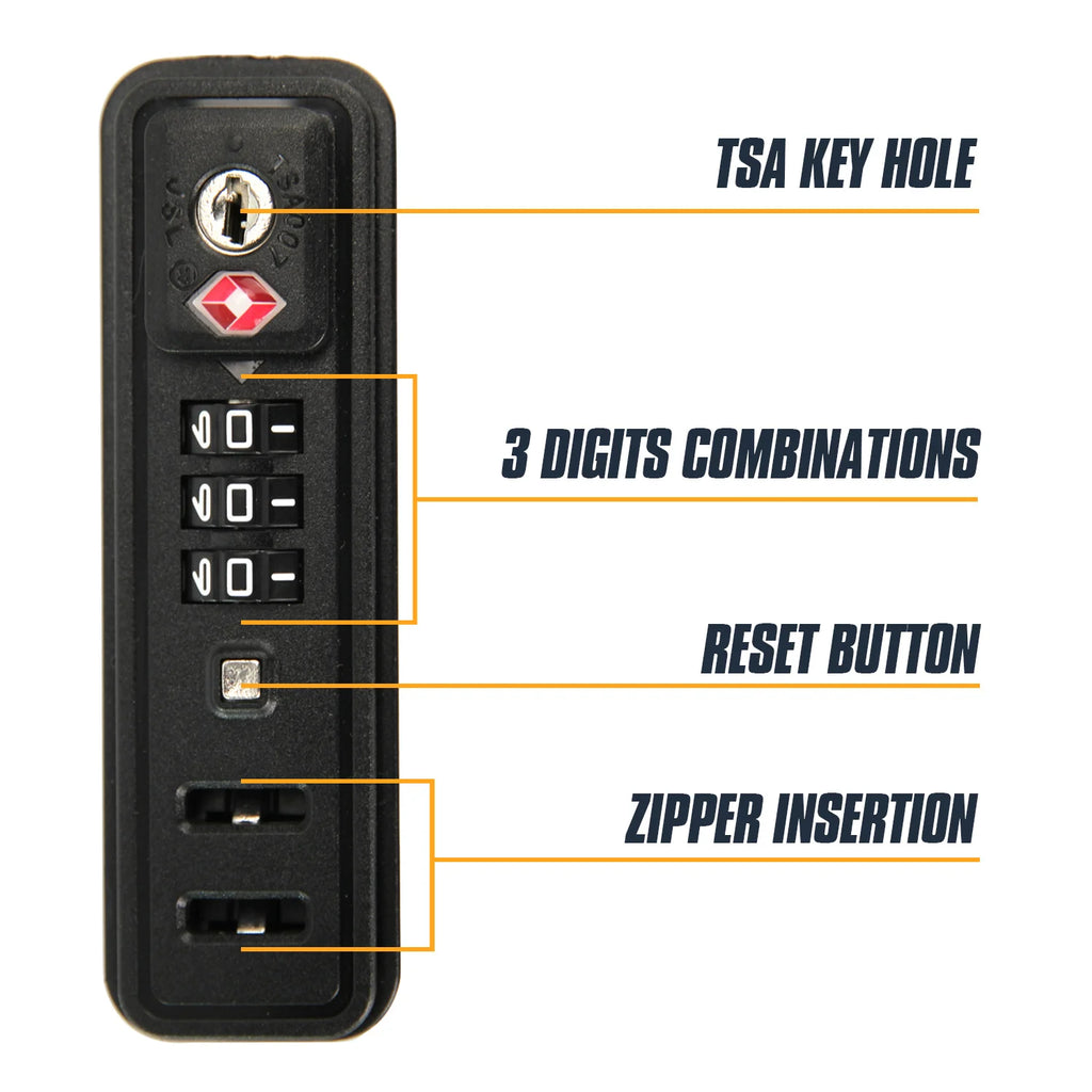 TSA007 Luggage Locks Replacement Built-in Suitcase 3 Digit Combination Resettable Anti-Theft Travel Security Repair Lock 1/2Pcs