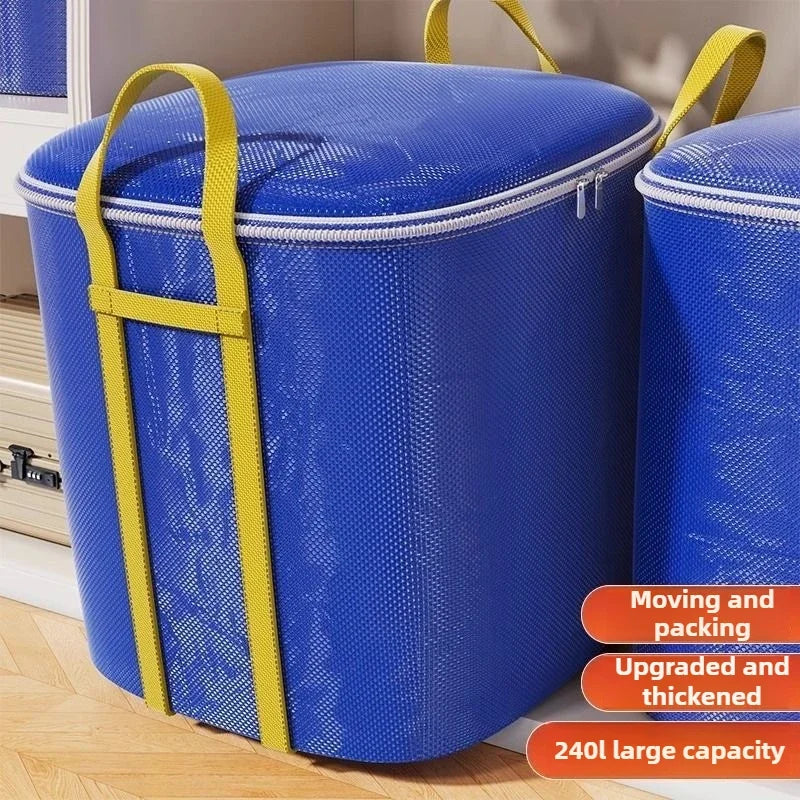 Extra Large Capacity Woven Storage Bags - Durable Heavy-Duty Organizers for Clothes, Quilts, Bedding,Shipping & Relocation Needs