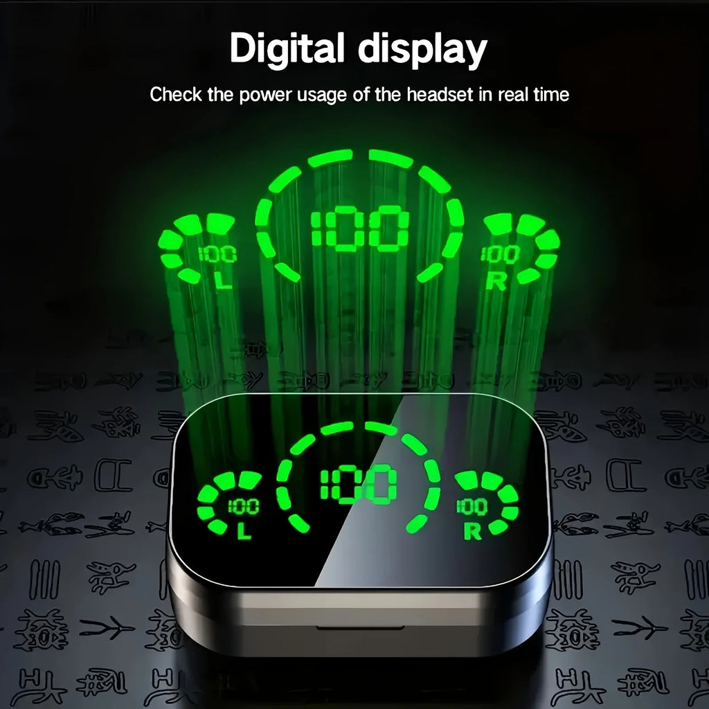 YD03 Wireless Bluetooth Earphones Headphones With Charging Bin Display Touch Control Earbuds for Muisc Outdoor Sport Headset