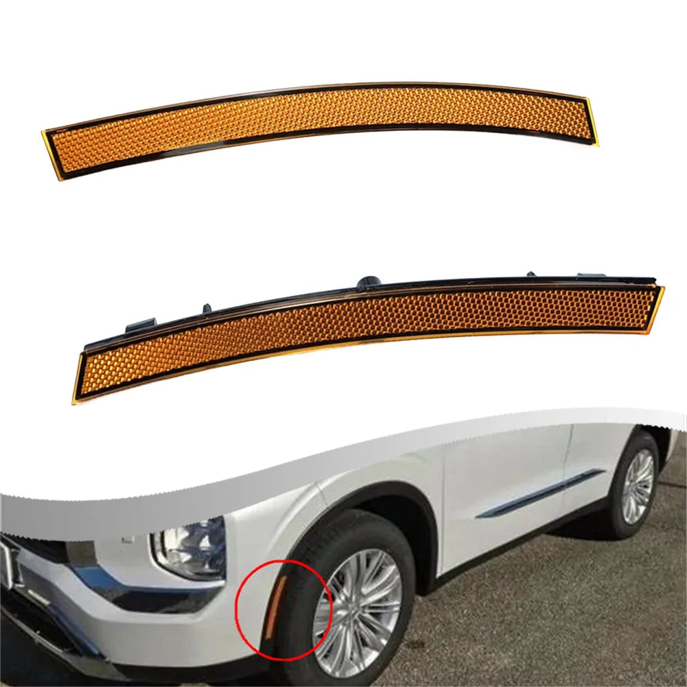 Pair Car Front Bumper Fender Marker Reflector Orange Lens 8355A119 8355A120 For Mitsubishi For Outlander 2022-2023