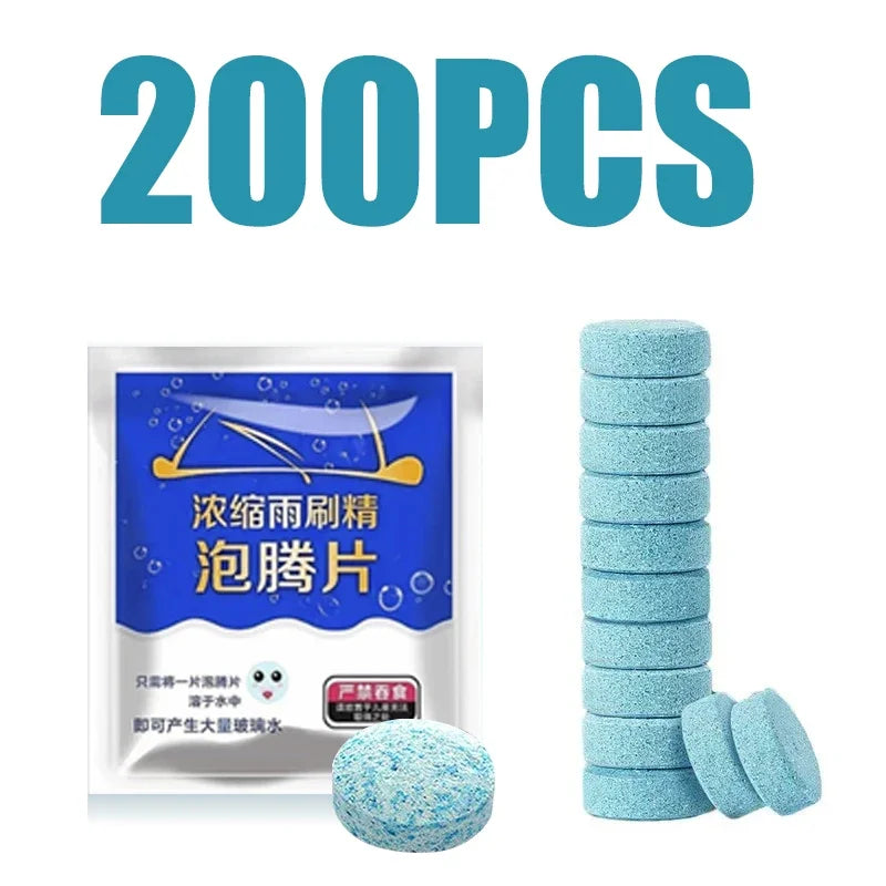 Car Windshield Glass Concentrated Washer Tablets Car Effervescent Washer Fluid Wiper Glass Solid Cleaning Tablets for Car Window