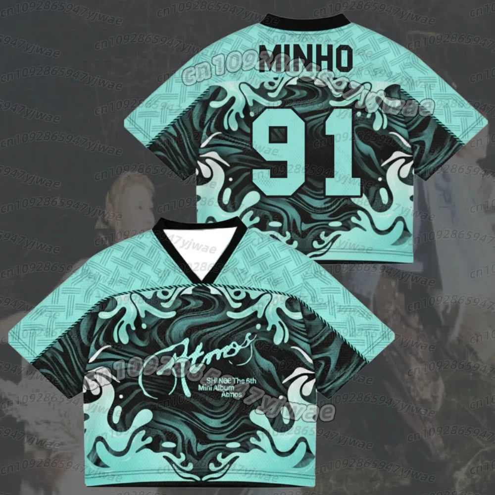 T-shirts For Women Midnight Thoughts Shinee Atmos Album Concert Tour Mix Mesh Jersey TAEMIN fans gift men t-shirt