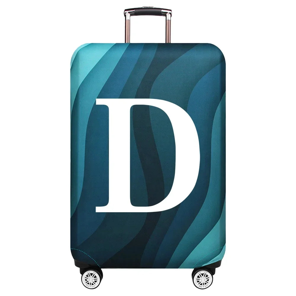 Luggage Cover Travel Suitcase Protective Cover White Series Dust-Proof Stretch Fabric for 18-32inch Baggage Case