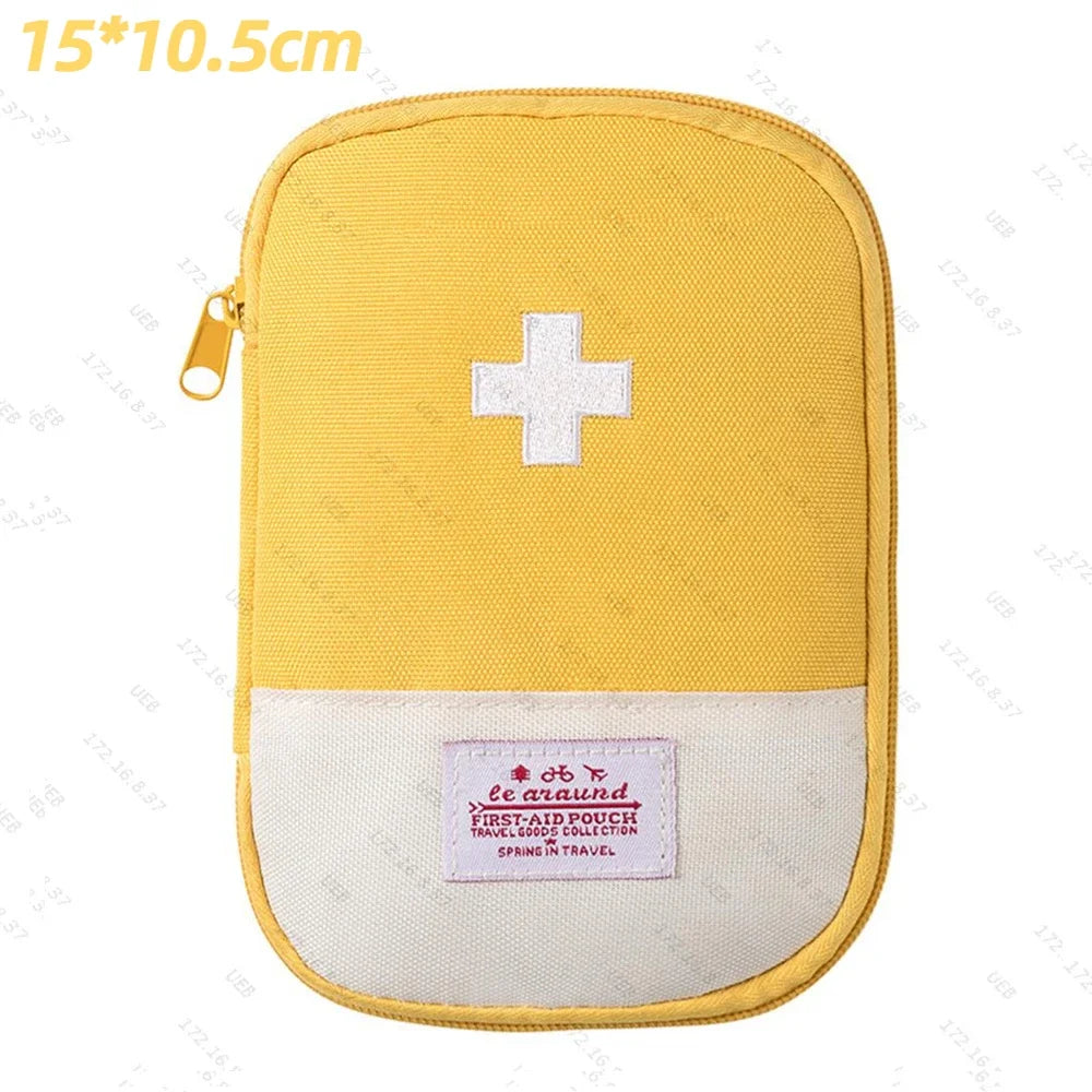 Portable Medicine Bag Empty First Aid Kit Emergency Survival Medical Small Medicine Pill Storage Bag Outdoor Camping Equipment