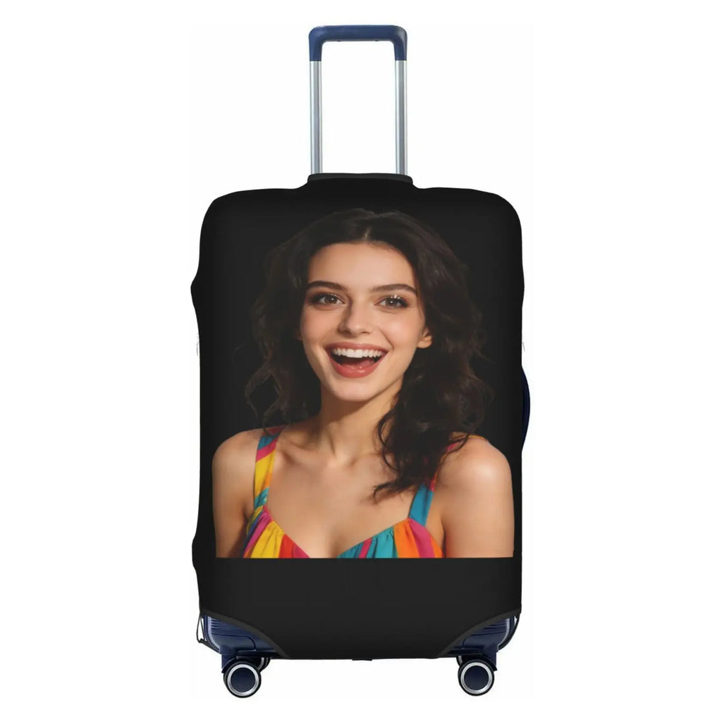 Customize Text Luggage Cover Elastic Your Design Here Travel Suitcase Protective Covers Suit For 18-32 inch