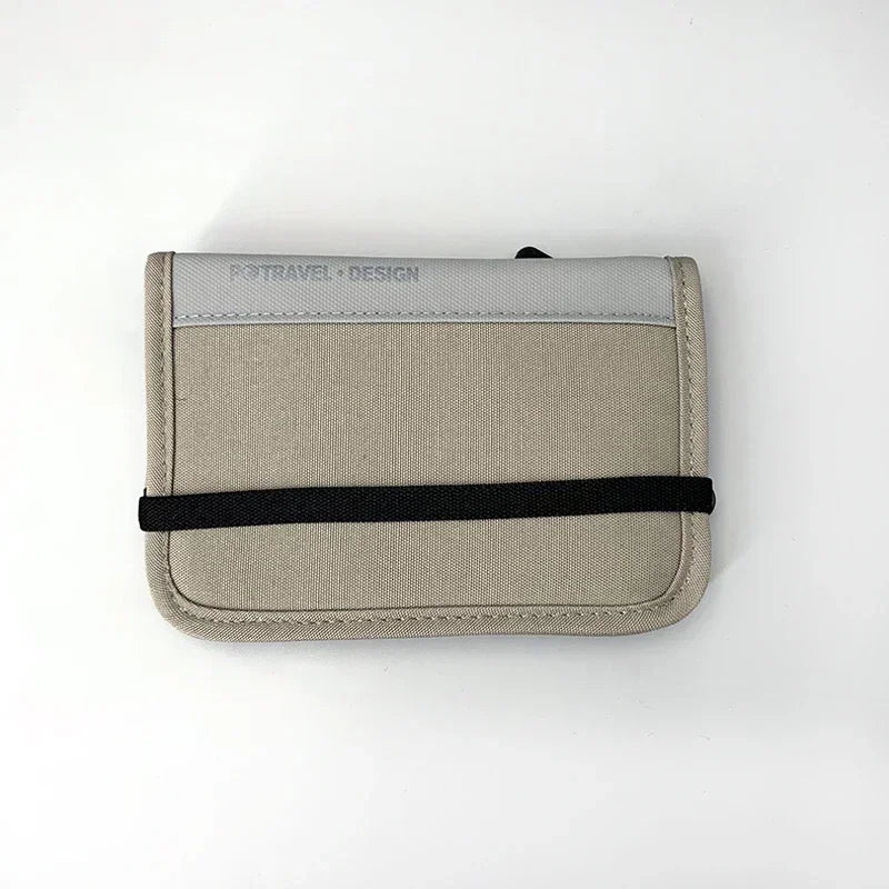 Waterproof Passport Holder Travel Wallet Multifunctional Small Credit Card Wallet Storage Bag Portable Document Storage Bag