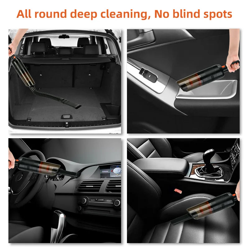 Car Vacuum Cleaner Portable Wired Handheld 120W Auto Vacuum Cleaner 12V Mini Car Vaccum Cleaners For Car Interior Cleaning