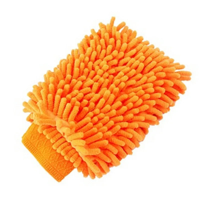 1pc Ultrafine Fiber Chenille Microfiber Car Wash Glove Mitt Soft Mesh backing no scratch for Car Wash and Cleaning