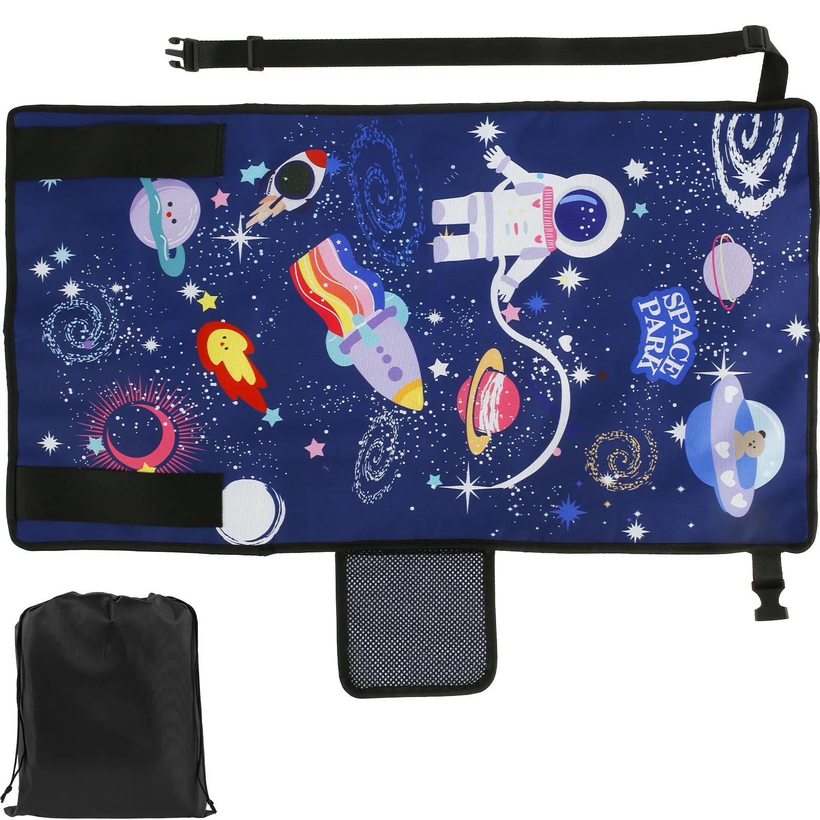Kids Airplane Footrest Portable Kids Airplane Seat Extender Colorful Airplane Foot Hammock Breathable Toddler Airplane Bed
