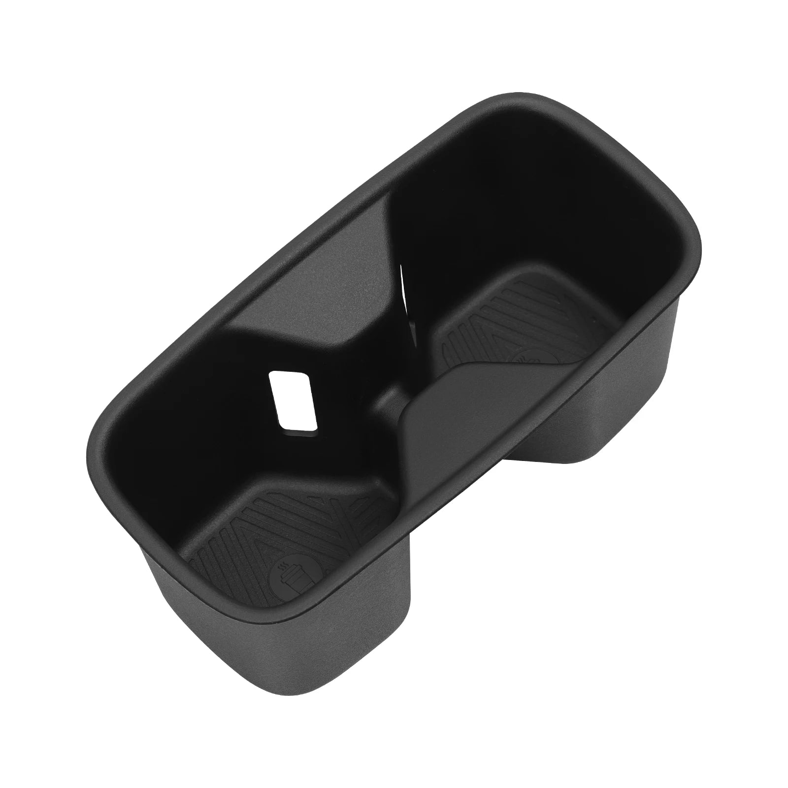 LUCKEASY for Kia Telluride 2020-2025 Cup Holder Armrest Storage Box Rear Shock-Absorbing Cup Tray Tidying Car Accessories TPE