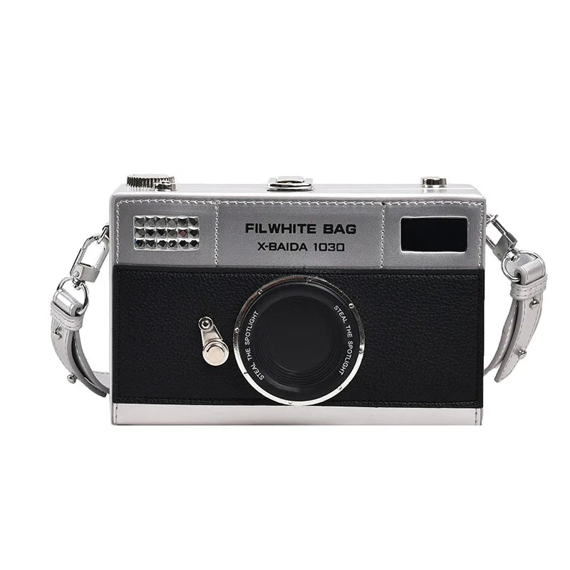 Retro Camera Shaped PU Box Unisex Crossbody Bag 2026 New Versatile Fashion Square Bag Casual Commuting Crossbody Bag