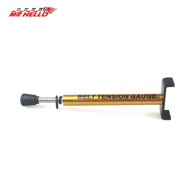10 Lb Belt Car Belt Tension Tool Belt Gauge Tool Adjustable with L Shaped Pad, Motorcycle Belt Tension Tool Metal