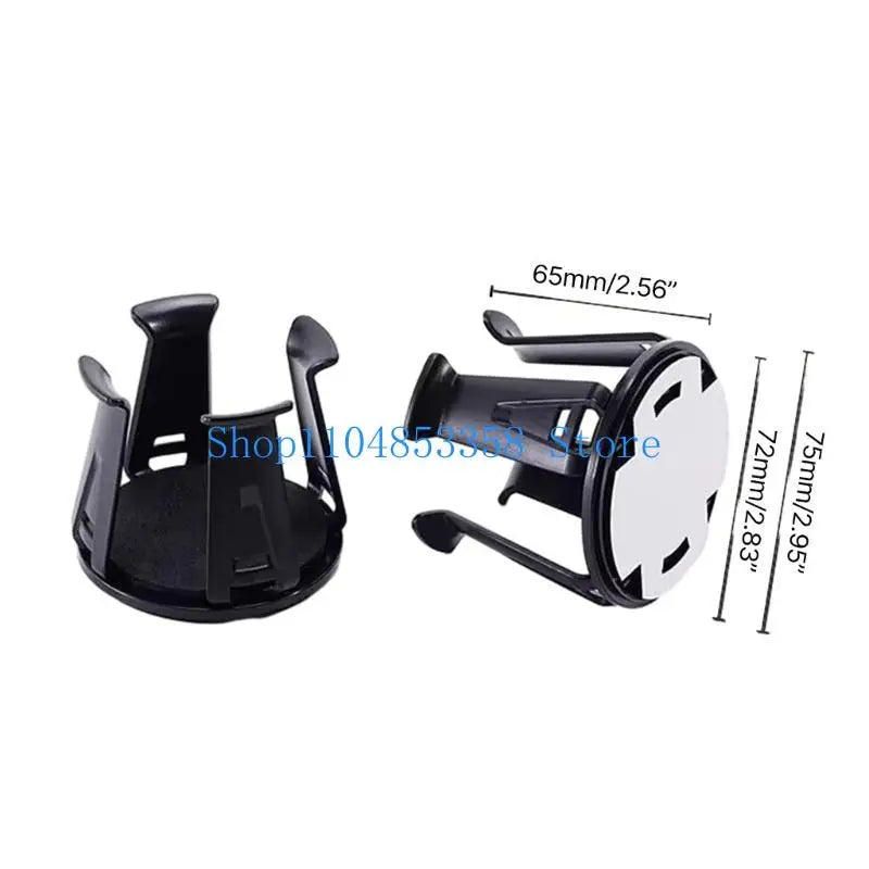 2Pcs Car Beverage Holder Adhesive Cup Storage Rack Car Cup Bottle Holder Multifunction Drink Rack Auto Accessories Black