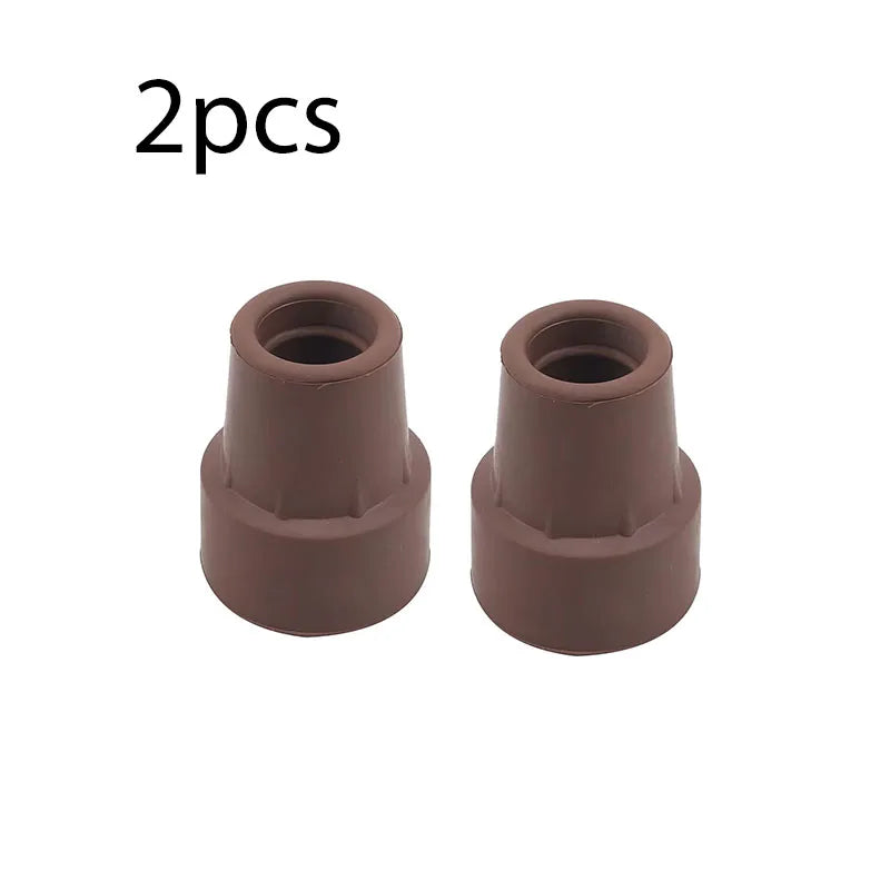 Rubber Trekking Pole Cap Walking Stick Crutch Cane Bottom Pads Cover Ferrule Non-slip Foot Cover Trekking Pole Cane Crutch