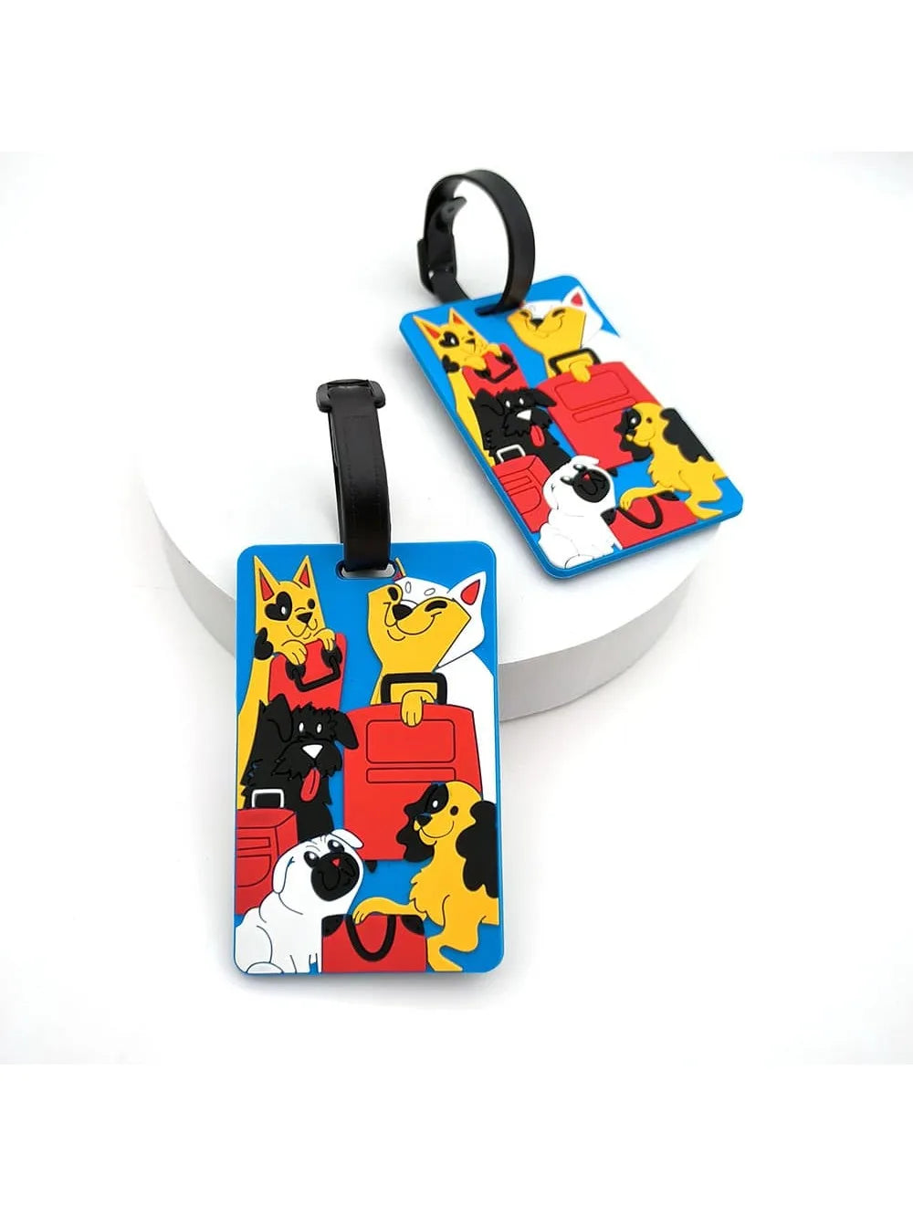 1PCS Cute Small Animal Luggage Tag Airport Tag Check in Loss Prevention Hanging Tag Essential for Business Travel