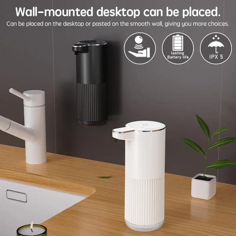 Automatic Soap Dispenser For Bathroom Accessories Automatic Liquid Soap Dispenser 360ML TYPE-C White 4 Level Foam Soap