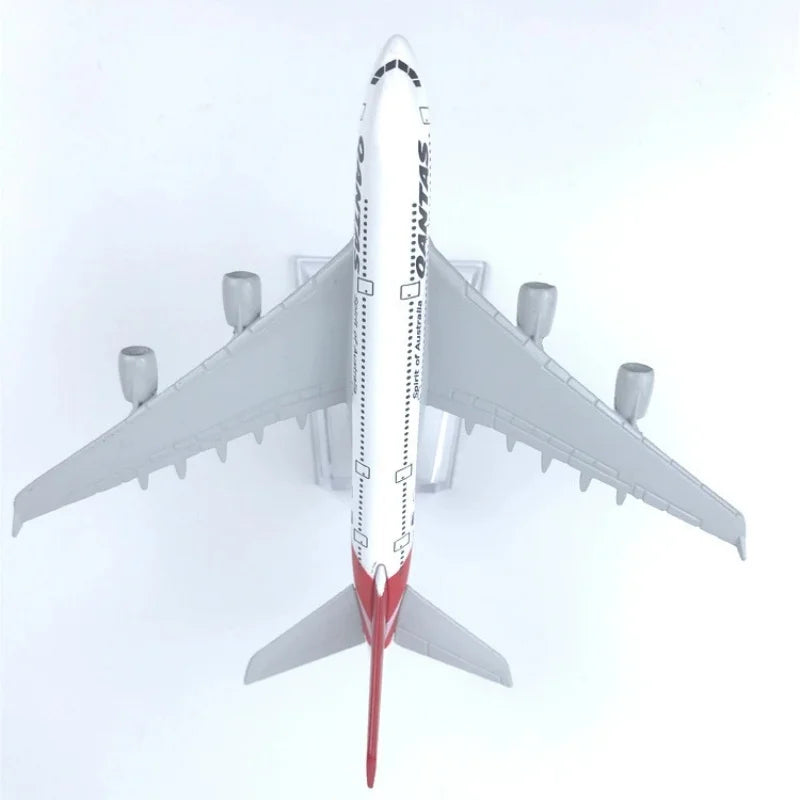 16cm Qantas A380 Model airplanes Diecast Metal 1/400 Scale Planes Souvenir Hobby Collection Toys for boy	gift