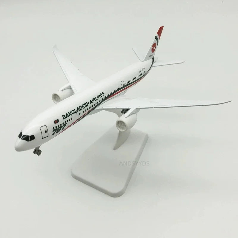 20cm Scale Aircraft B787 Series Airways Alloy Diecast Airplane Model With Wheels For Adults Hobby Collectible Miniature Plane
