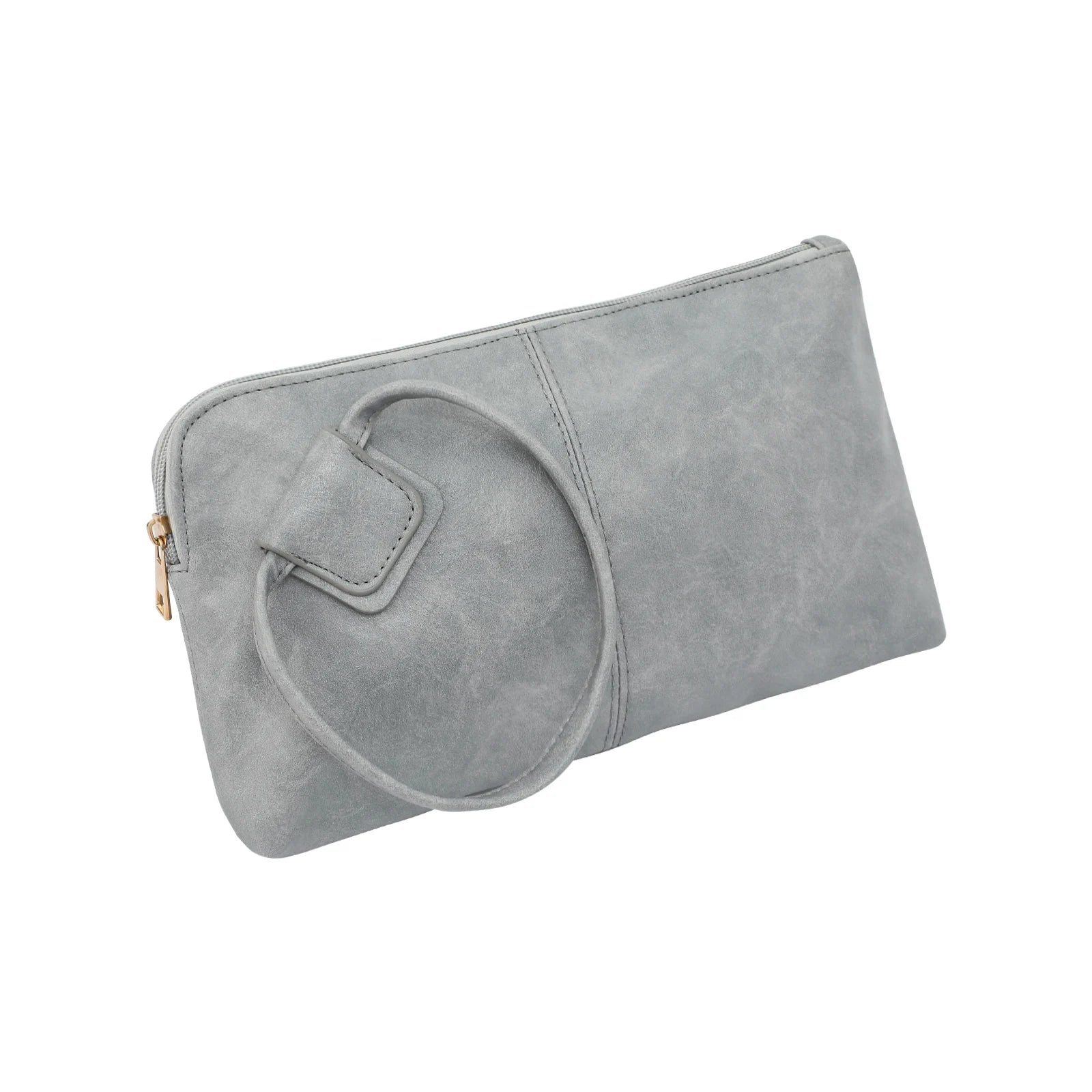 Wristlet Clutch Purses For Women Vegan Leather Premium Evening Bag With Round Handle Large Zipper Bracelet Fashion Luxury Wallet